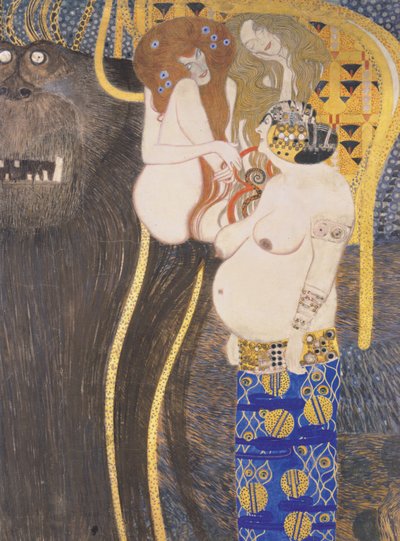 Tifone e lussuria, impudicizia, intemperanza da Gustav Klimt